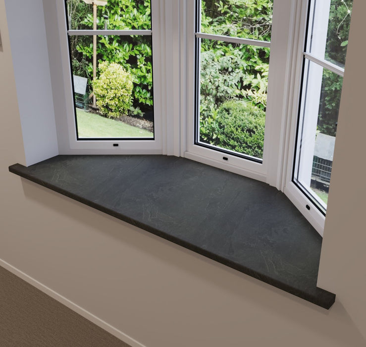 Solid Window Board Grey Italian Slate Laminated Window Board — Trade Superstore Online