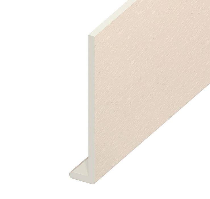 Cream White Woodgrain Capping Board (5m length)