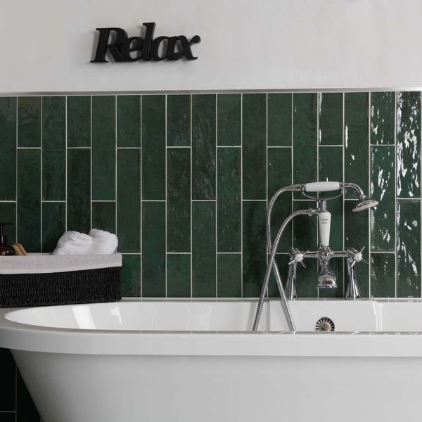 Sample - Asly Green Tile - 300x75x10mm - Sample Tile