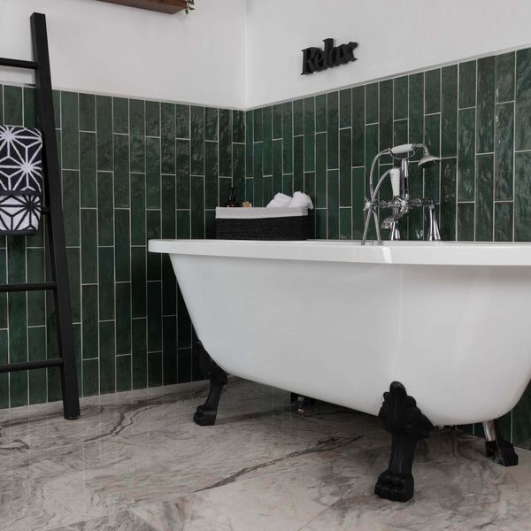 Sample - Asly Green Tile - 300x75x10mm - Sample Tile