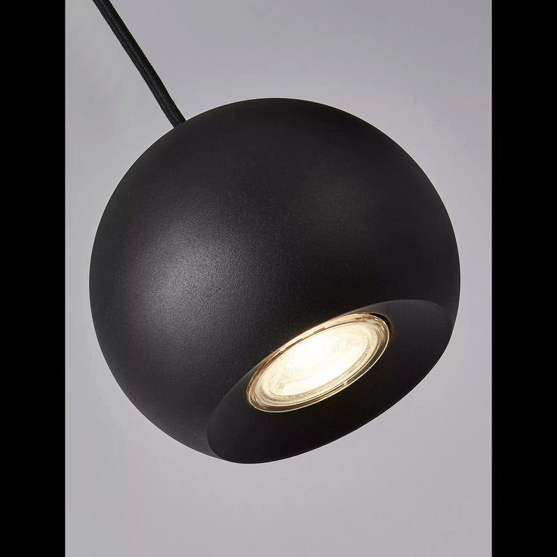 Eindhoven 4Lt Bar Pendant - Sand Black Metal