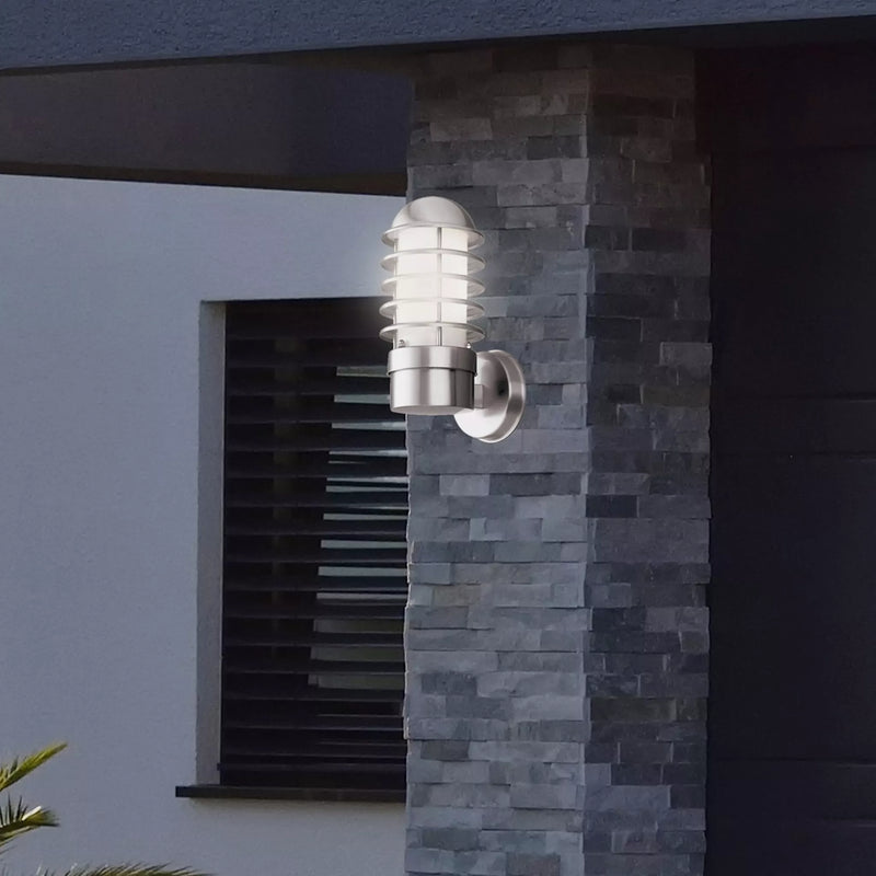 Louvre Outdoor Wall Light - Steel Metal & Polycarbonate