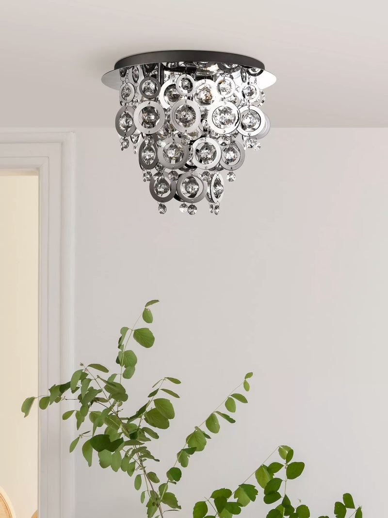 Polaris3Lt Flush - Chrome Metal & Acrylic