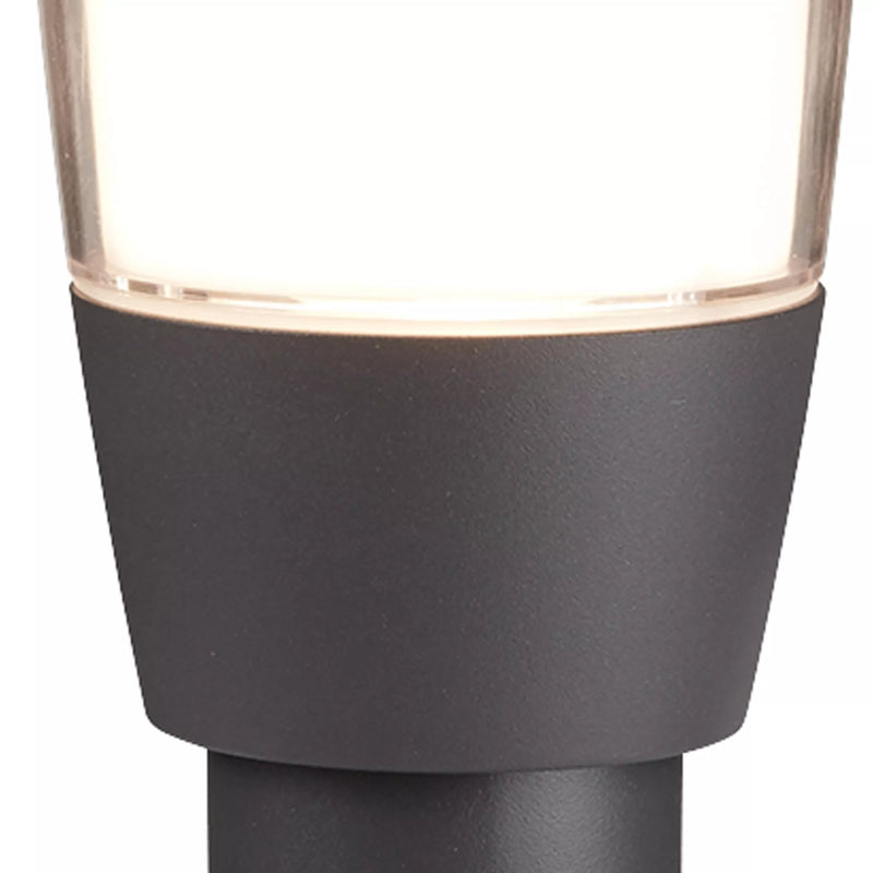 Tucson Outdoor Post - Grey Metal & Polycarbonate