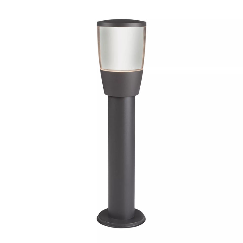 Tucson Outdoor Post - Grey Metal & Polycarbonate