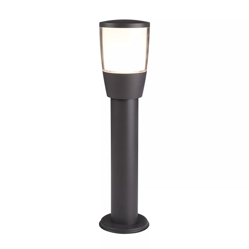 Tucson Outdoor Post - Grey Metal & Polycarbonate