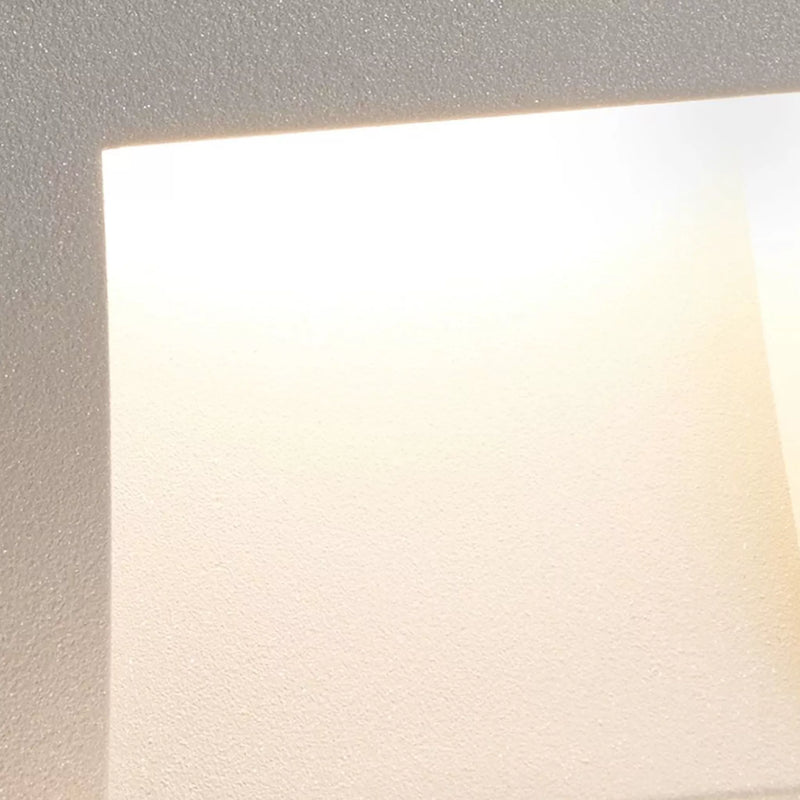 Ankle Outdoor Wall Light - Grey Aluminium & Frosted Glass