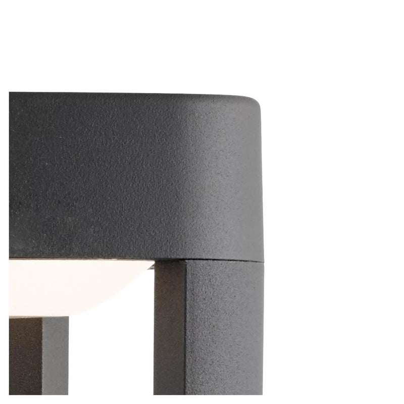 Michigan Outdoor Post - Dark Grey Metal & Polycarbonate