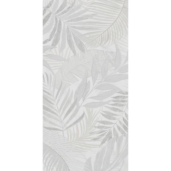 Sample - Forall White Matt Patterned Wall Tile - 1200x400 - Sample Tile