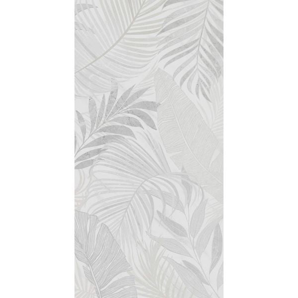 Sample - Forall White Matt Patterned Wall Tile - 1200x400 - Sample Tile