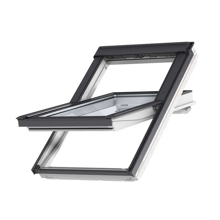 VELUX White Maintenance Free GGU PK06 Polyurethane Centre Pivot Roof Window - 94cm x 118cm