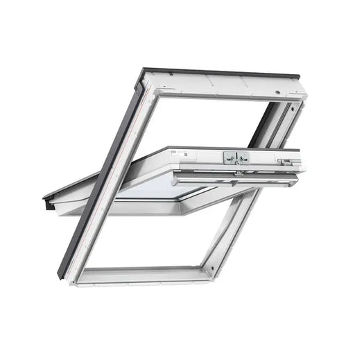 VELUX White Maintenance Free GGU MK06 Polyurethane Centre Pivot Roof Window - 78cm x 118cm