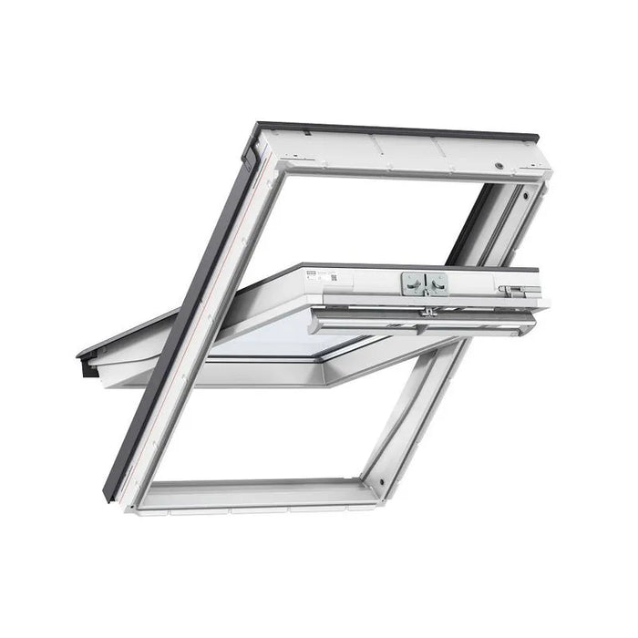 VELUX White Maintenance Free GGU CK06 Polyurethane Centre Pivot Roof Window - 55cm x 118cm