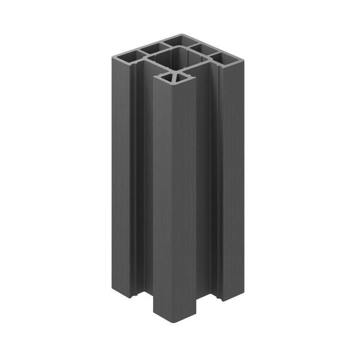 Walnut Composite Fencing Corner Post 125mm (3m Length)