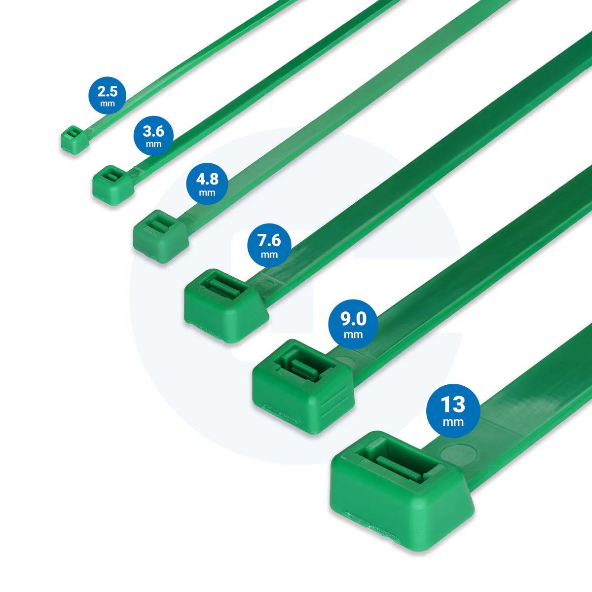 Green Cable Ties - Pack of 100 — Trade Superstore Online