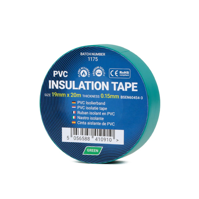 Green Electrical Tape 19mm - PVC Insulation Tape