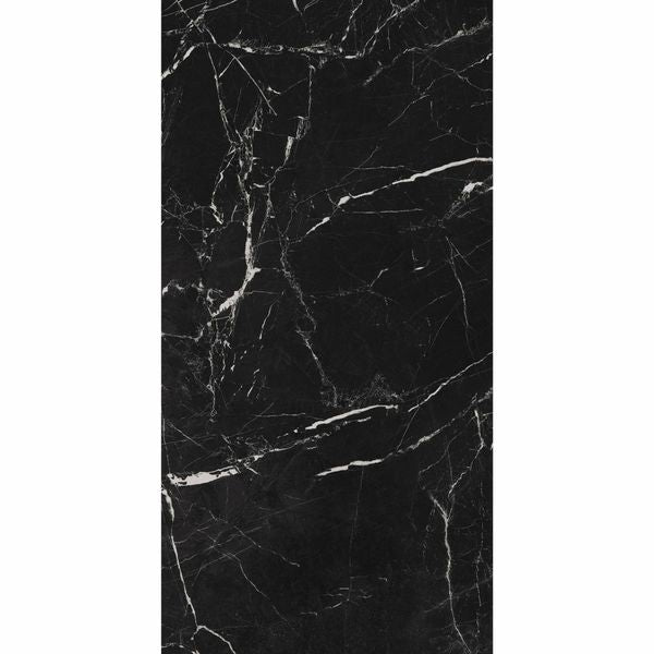 Matt Marmo Morocco Black Porcelain Tile -  1197x597- Individual Tile