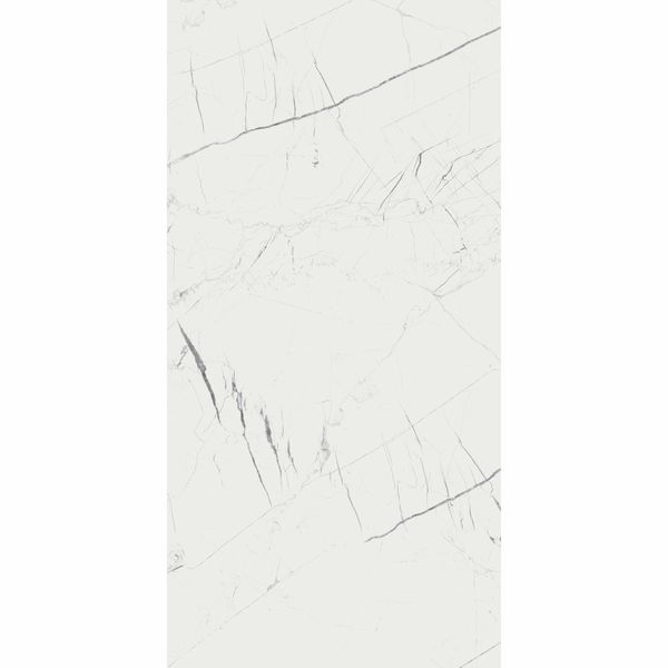 Sample - Matt Marmo Thassos White Porcelain Tile -  1197x597- Sample Tile