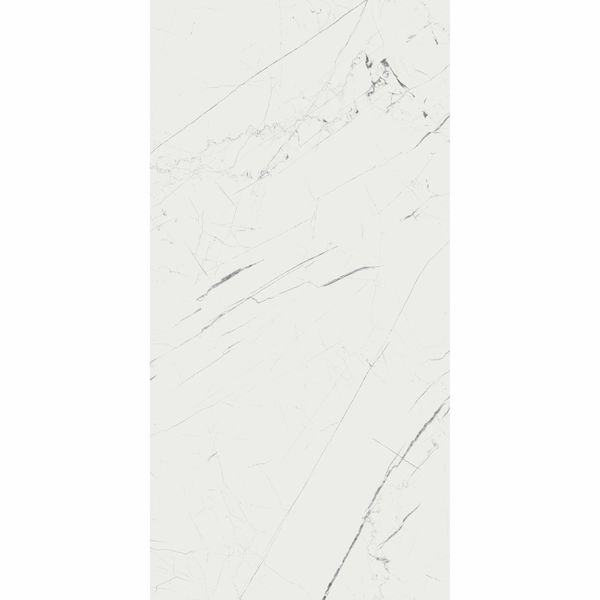 Sample - Matt Marmo Thassos White Porcelain Tile -  1197x597- Sample Tile