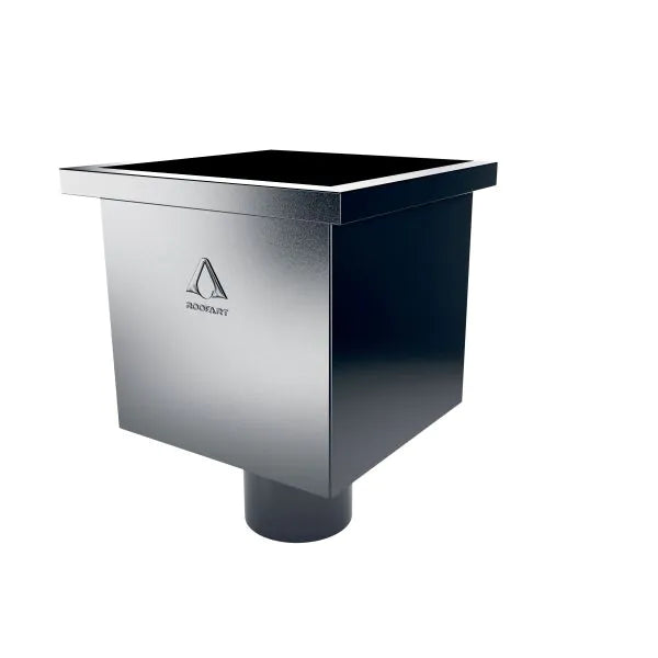 RoofArt Scandic Rainwater System - 87mm Diameter - Square Hopper