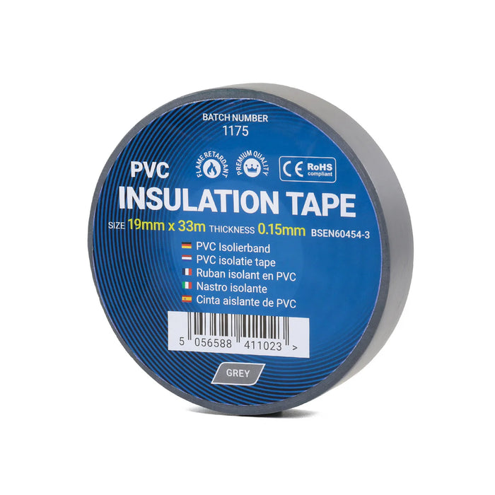 Grey Electrical Tape 19mm - PVC Insulation Tape