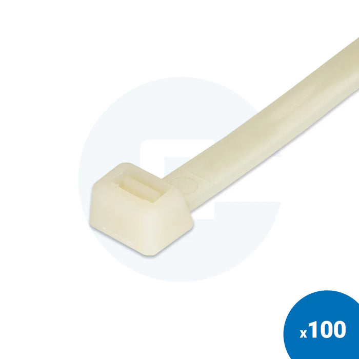 Heat- & UV-Stabilised Cable Ties - Pack of 100