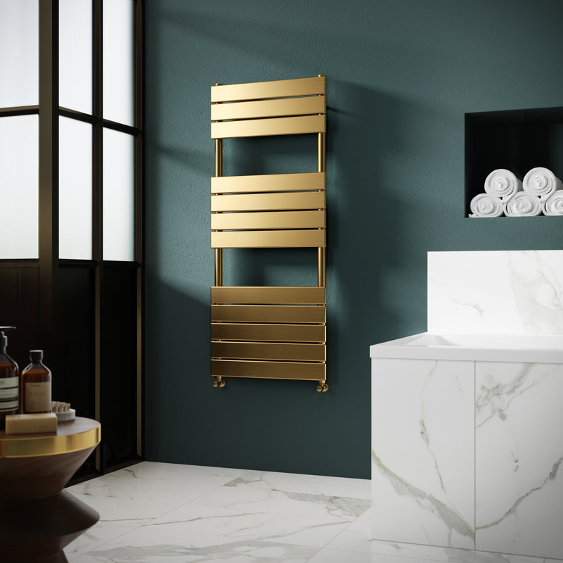 Square Flat Towel Radiator 1213x500 Hudson Reed
