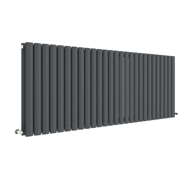 Horizontal Double Panel Radiator 600 x 1572 Hudson Reed