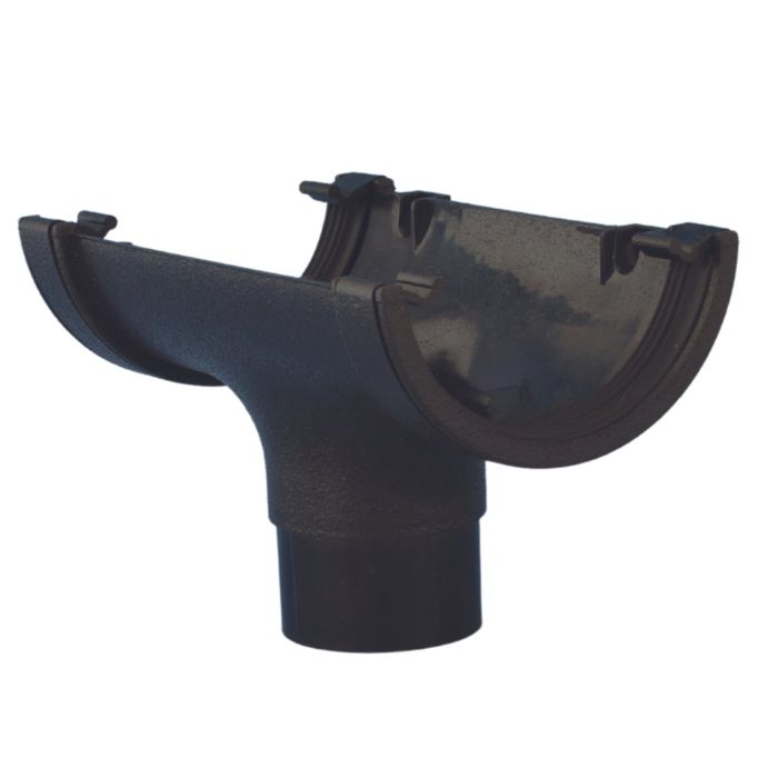 Cast Iron Half Round Guttering Running Outlet 112mm