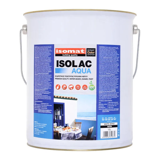 Isolac Aqua Satin White 10L