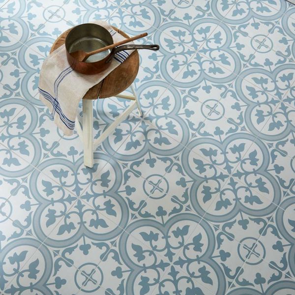 Sample - Bourton Lavanda Powder Blue Tile - 450x450 - Sample Tile