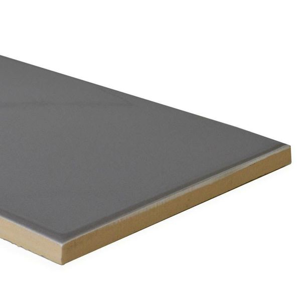 Sample - Bricks Dark Grey Gloss - 30x10 - Sample Tile