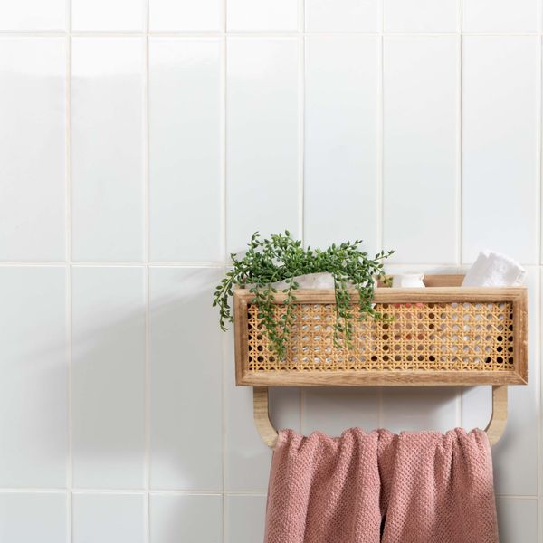 Sample - Bricks White Gloss - 30x10 - Sample Tile