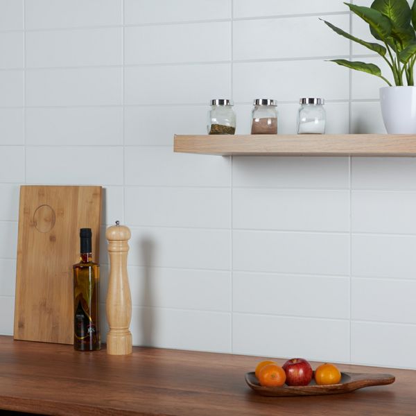 Sample - Bricks White Matt - 30x10 - Sample Tile