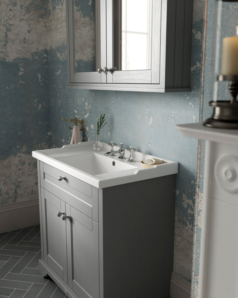 600mm Cabinet & Basin (3TH) Hudson Reed
