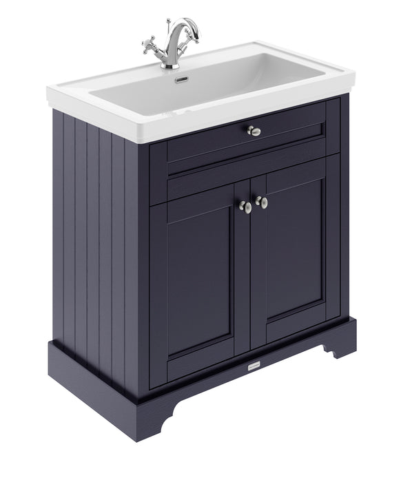 800mm 2-Door Vanity & Classic Basin 1TH Hudson Reed