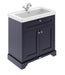 800mm 2-Door Vanity & Classic Basin 1TH Hudson Reed