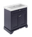 800mm 2-Door Vanity & Classic Basin 0TH Hudson Reed