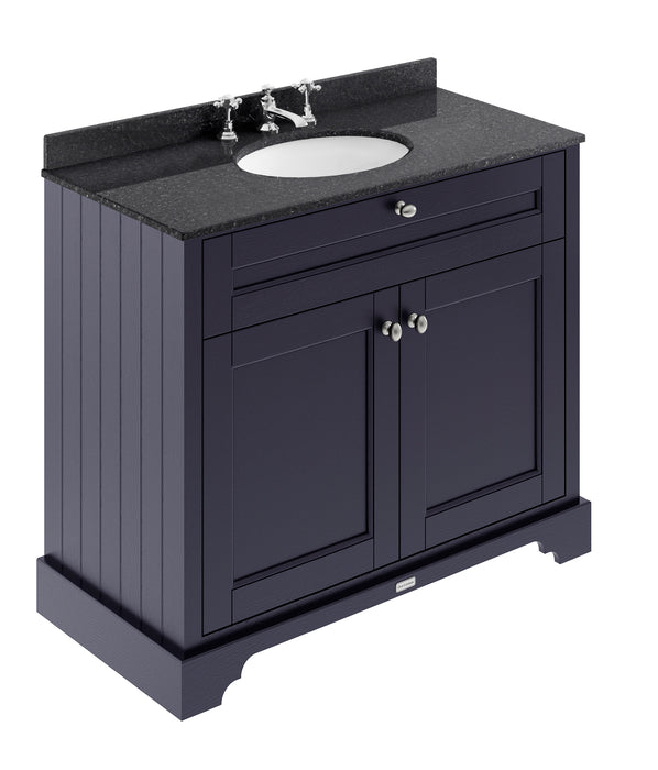 1000mm Cabinet & Marble Top (3TH) Hudson Reed