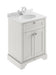 600mm Cabinet & Marble Top (1TH) Hudson Reed