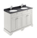 1200mm Cabinet & Double Marble Top (1TH) Hudson Reed