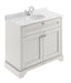 1000mm Cabinet & Marble Top (1TH) Hudson Reed