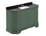 1200mm 4-Door Angled Unit & Marble Top 3TH Hudson Reed