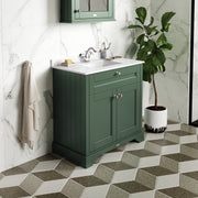 1000mm Cabinet & Marble Top (1TH) Hudson Reed