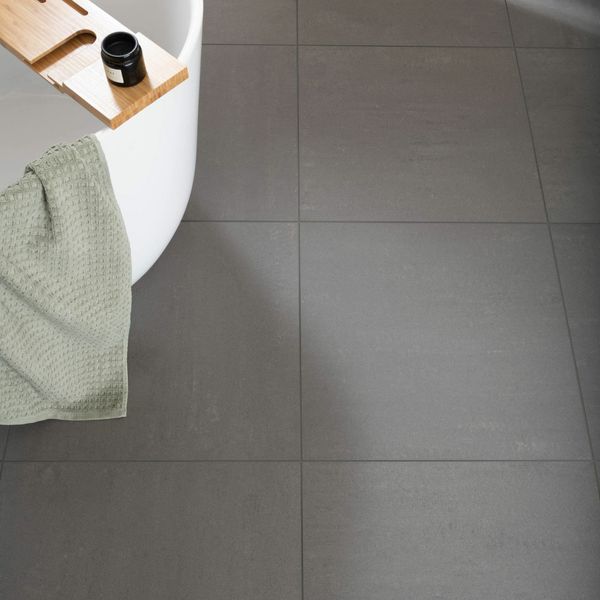 Gems Lounge Stone Effect Matt Anthracite - 600x600 - Individual Tile