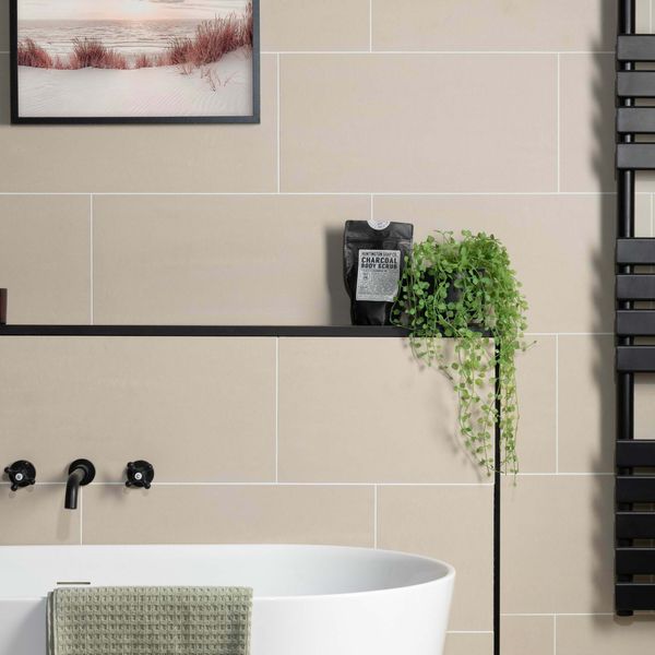 Gems Lounge Stone Effect Matt Light Grey - 600x300 - Individual Tile