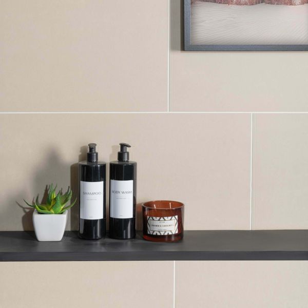 Gems Lounge Stone Effect Matt Light Grey - 600x300 - Individual Tile