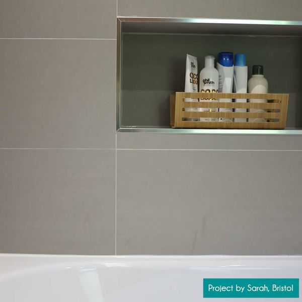 Gems Lounge Stone Effect Matt Grey - 600x300 - Individual Tile
