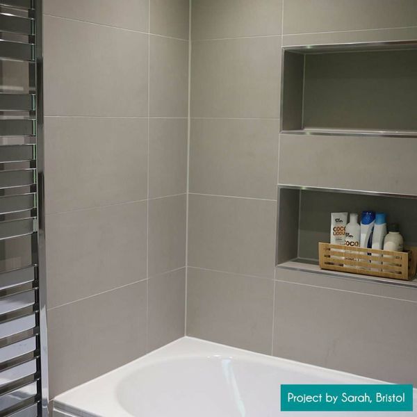 Gems Lounge Stone Effect Matt Grey - 600x300 - Individual Tile