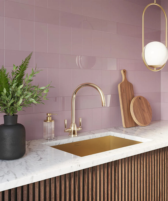 Matrix® Quartz Pink Matt Tile (9.8cm x 19.8cm) — Trade Superstore Online